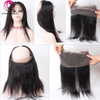 Jengibre HD transparente transpirable 360 ​​HD Cierre frontal de encaje 100 Cabello humano 