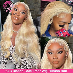  Angelbella Queen Doner Cabello virgen 150% Densidad13x4 613 Body Wave Human Hair HD Lace Frontal Wigs for Women