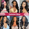 Angelbella Queen Doner Cabello virgen brasileño 1B# ola de cuerpo sin procesar Huamn Hair Bundles