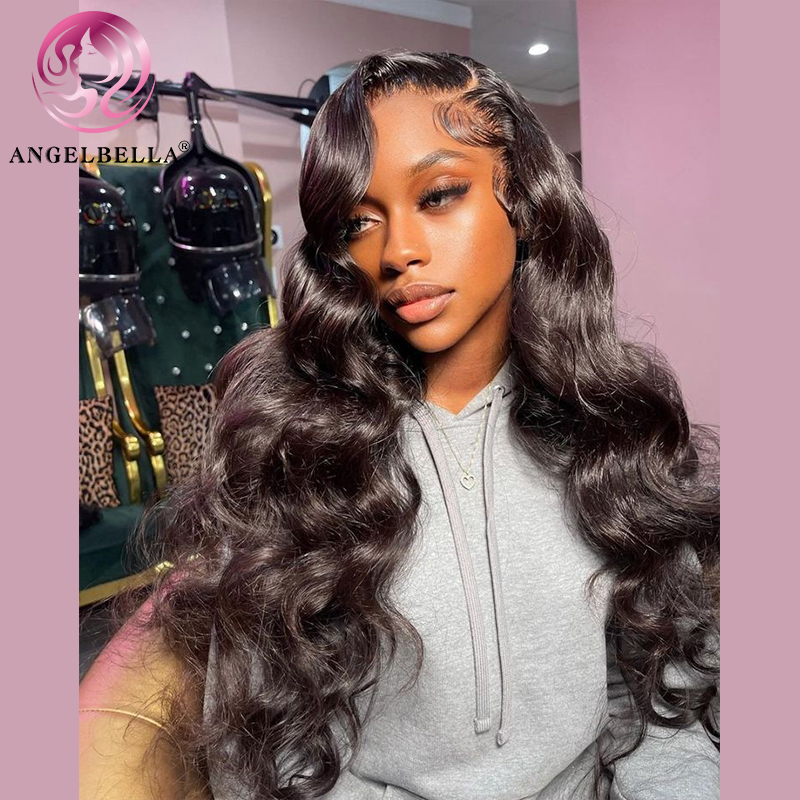 Angelbella DD Diamond Hair Natural Human Wigs 100% Human Hair HD Bigs frontal para mujeres negras