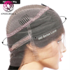 Corta peluca bob 360 peluca de encaje redondo cabello humano ondulado pelucas de encaje para mujeres