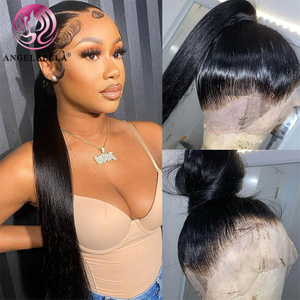 Angelbella Queen Doner Virgin Hair 360 HD Lace Peluca Cabello humano crudo Natural Pedro frontal de encaje recogido para mujeres negras