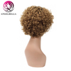 Pelucas cortas rizadas profundas 10 pulgadas cabello humano pelucas rizadas peluca de cabello para mujeres negras