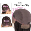 T Parte Bob Wig for Women PREPLED BROTILIA CORTA CORTA BOL BOBS