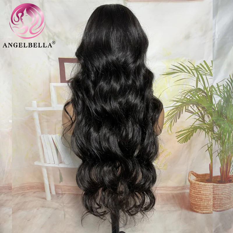 Angelbella DD Diamond Hair Pre Sobreded 13x4 HD Cordero frontal de encaje