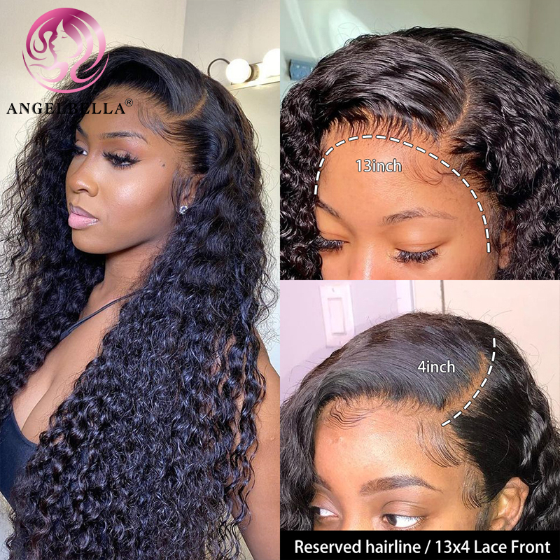 Angelbella DD Diamond Hair HD 13x4 Peluces delanteros de encaje pelucas de cabello humano para mujeres negras
