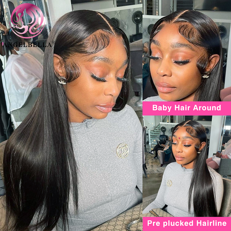 Angelbella Queen Doner Virgin Hair 13x6 Mejor cabello humano Lacas sin glúteos Sitios web de pelucas delanteras