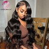 Angelbella Queen Doner Virgin Hair 13x4 Body Wave HD Lace frontal Peluces para el cabello humano para mujeres