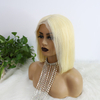 613 pelucas bob de encaje frontal rubio rubio cabello virgen de 10 pulgadas brasileño