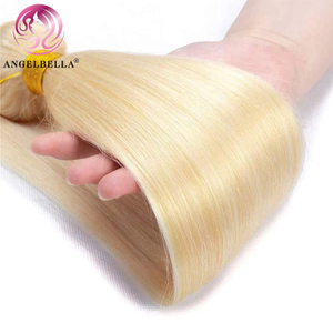 Angelbella Queen Doner Virgin Hair 613 Bundles de tejido de cabello humano brasileño recto 