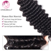 Angelbella Queen Doner Cabello virgen brasileño 1B# ola profunda de la cutícula humana cruda Extensiones de cabello alineado Bundles