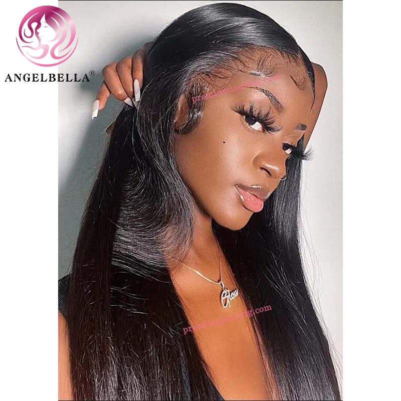 Angelbella DD Diamond Hair Natural 13x4 HD Frente delantero recto Cheap 100% Human Hair Lace Bigs frontal 