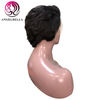 Peluca delantera de encaje corto ondulado natural pelucas de cabello humano de alta calidad en línea 