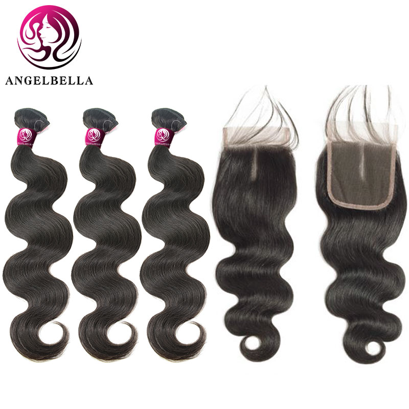  Body Body Wave Human Hair Bundles Weave con cierre
