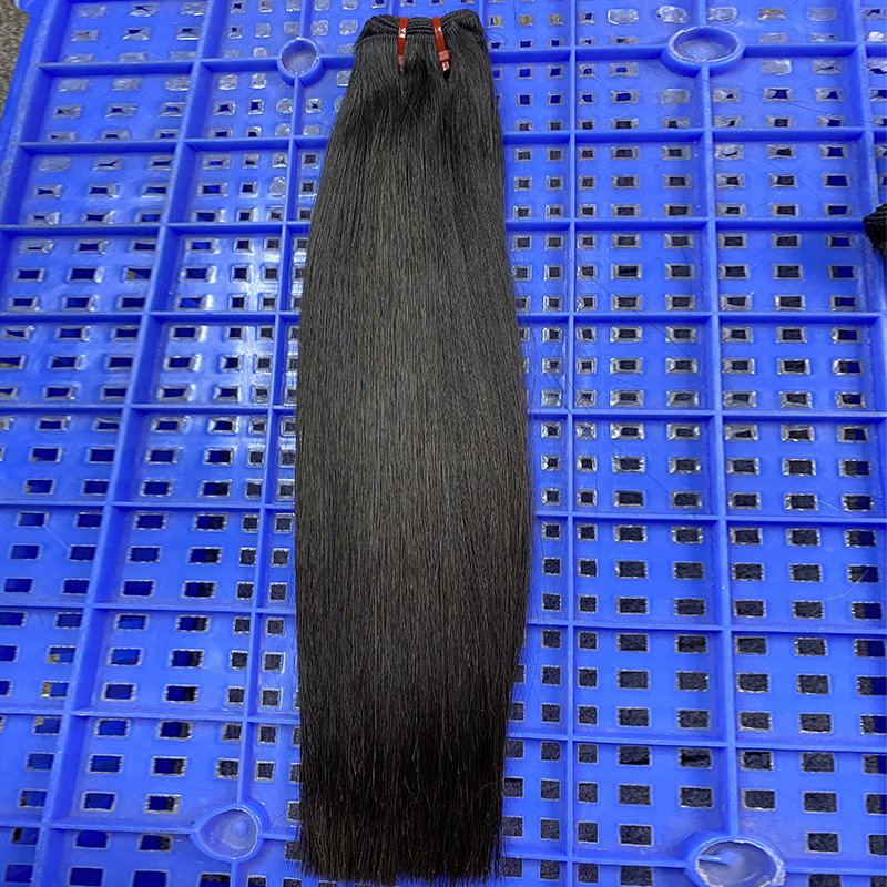 Cabello virgen Bundles de cabello liso 100% Extensión del cabello humano La trama doble no se cae