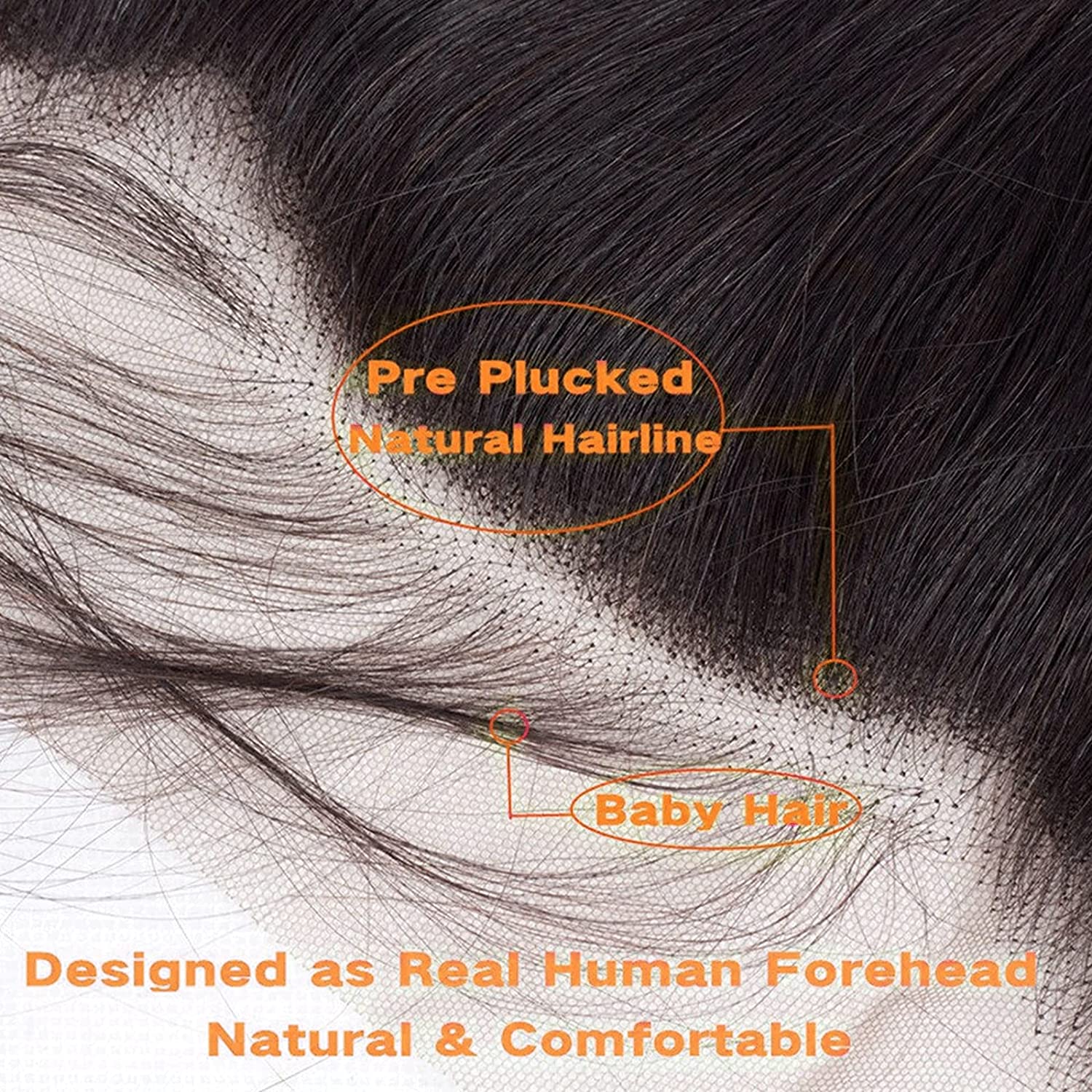 2022 Nuevo estilo 4x4 HD Cierre de encaje Camino Cabello humano Cierre de encaje transparente prepliado con cabello para bebés