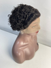 Peluca delantera de encaje transparente 13x1 pelucas de cabello humano rizado 180% estilo para mujeres negras