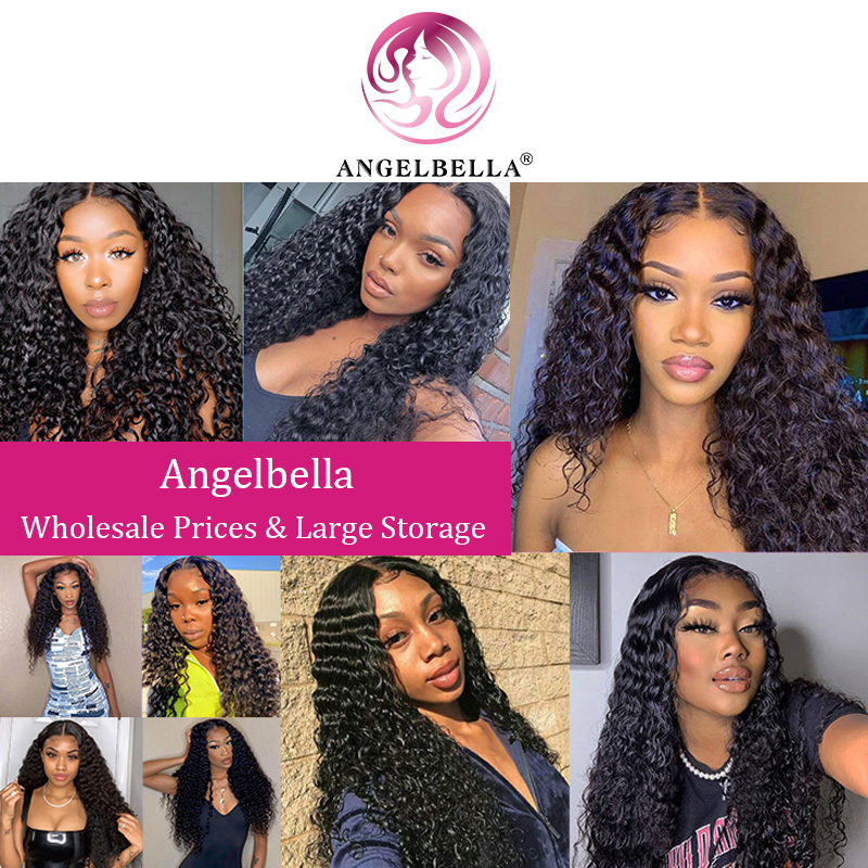 Angelbella DD Diamond Hair al por mayor HD 13x4 Peluces de cabello humano de encaje de ola profunda